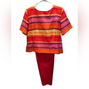 SAG HARBOR 2-piece Blouse and Pant Set